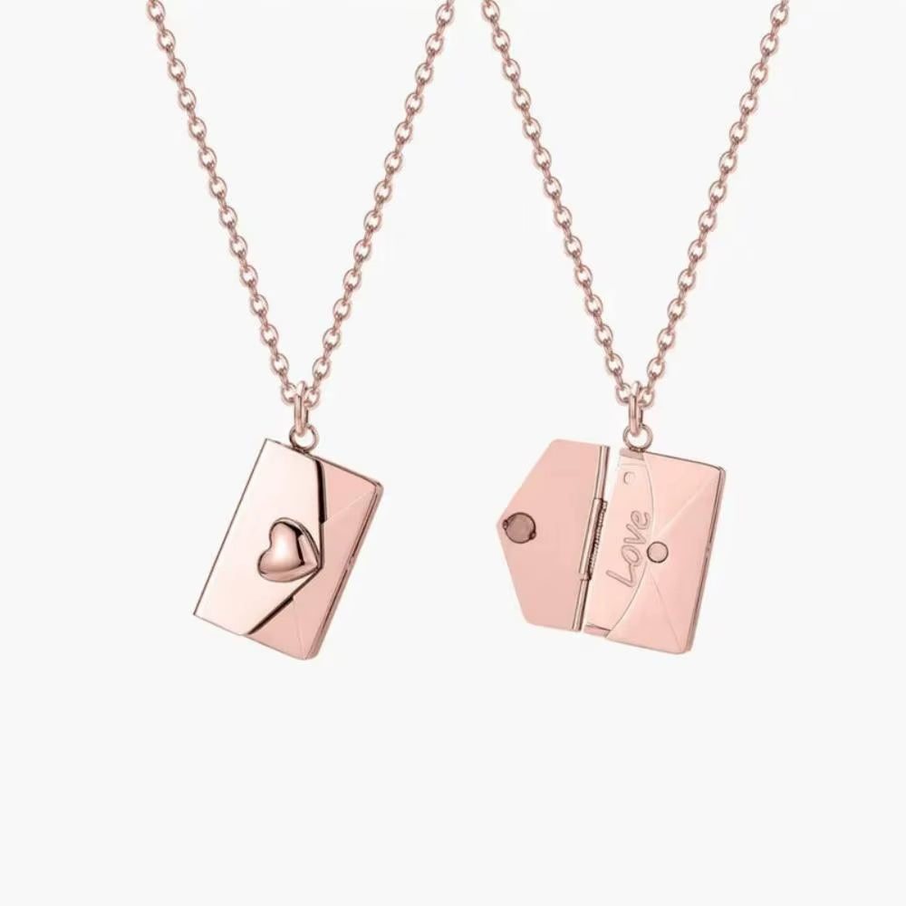 My Little Star Book Pendant Necklace for Daughter Openable Pages Engraved Letter Stainless Steel Necklace for Birthday Gift