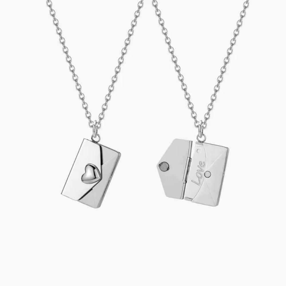 My Little Star Book Pendant Necklace for Daughter Openable Pages Engraved Letter Stainless Steel Necklace for Birthday Gift